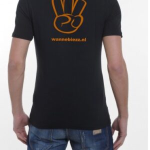 T-Shirt - "Drie Vingers- rug" (Dames) LAATSTE EXEMPLAREN