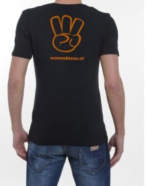 T-Shirt - "Drie Vingers- rug" (Dames) LAATSTE EXEMPLAREN
