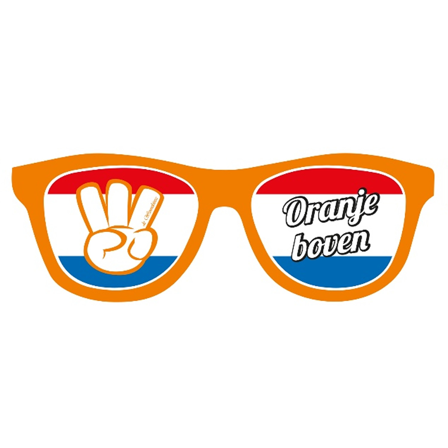 Zonnebril Oranje boven
