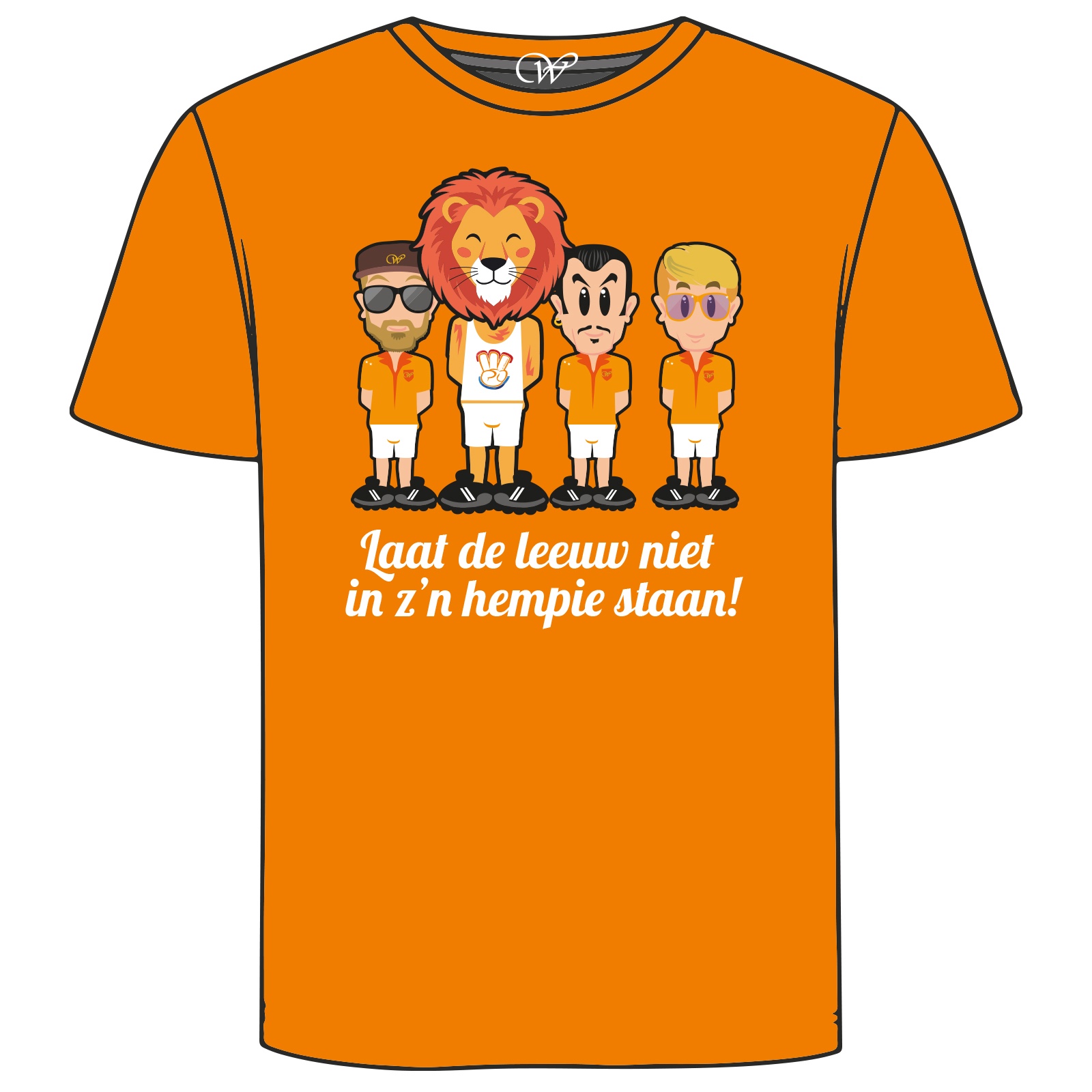 T-Shirt - "Laat de leeuw niet in z'n hempie staan"