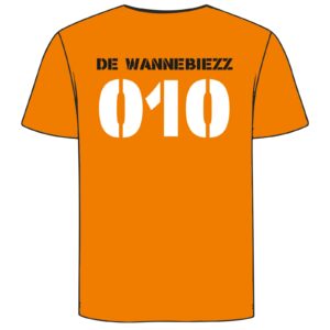 Alternative view of T-Shirt - Oranje sportshirt met rugnummer